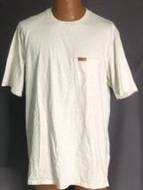 Pendleton Beige Manche Courte Poche T-Shirt 100% Coton Mens L Cuir Étiqu... - £21.53 GBP