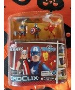 Marvel Super Heroes HeroClix TabApp Figure Set Thor Iron Man Captain Ame... - £9.34 GBP