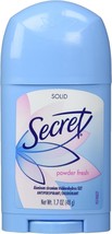 Secret Solid Antiperspirant and Deodorant Shower, Powder Fresh, 1.7 Ounce - £12.77 GBP