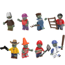 8pcs Plants  Sweater Iron Bucket Repairman Cowboy Athlete Zombie Buildin... - $430.99 MXN