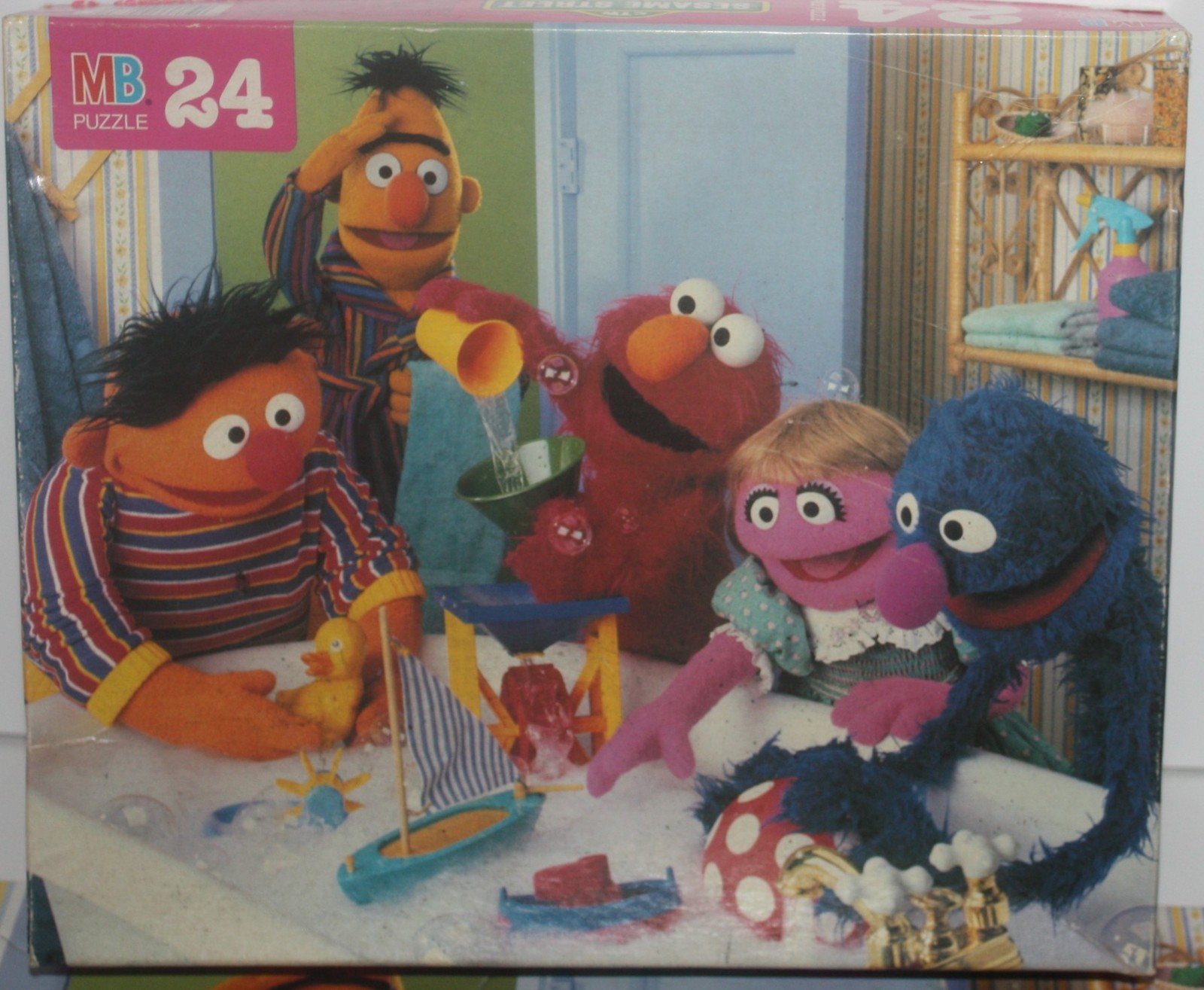 1995 Milton Bradley Sesame Street Playing in the Tub 24 Piece Puzzle - C... - $8.00