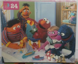 1995 Milton Bradley Sesame Street Playing in the Tub 24 Piece Puzzle - C... - $152.29 MXN