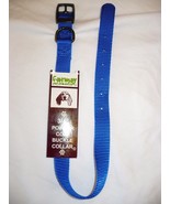 Formay 3/4 Inch Powder Coat Metal Buckle Nylon Dog Collar Blue 18 Inches... - $11.60