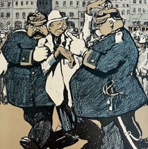 Berlin On New Years Eve WW1 1910-20s Lithograph Germany Art Wilfe DWCC11 - £39.32 GBP