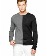 Zadig &amp; Voltaire Jeremy Colorblock Grey Wool Sweater ( XL ) - $3,362.24 MXN
