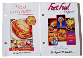 vintage 1995 Weight Watchers Food + Fast Food Companion Book Set ww sele... - $48.00