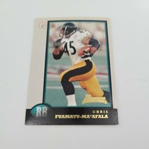 1998 Topps Chris Fuamatu-Ma&#39;afala #194 Rookie Pittsburgh Steelers Football Card - $1.44