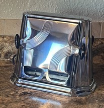 Vintage Mica Toaster SON-CHIEF Chrome 680 Conn. USA Art Deco Clean &amp; Wor... - $44.55