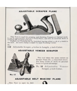 1900 Stanley Tools Scraper Planes Advertisement Victorian Wood Engraving... - $19.99