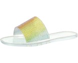 Jessica Simpson Women Slide Sandals Kassime US 9M Clear Rainbow - $20.79