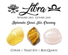 Libra Crystals ~ Protect, Enhance And Heal Libra Energy - £11.74 GBP