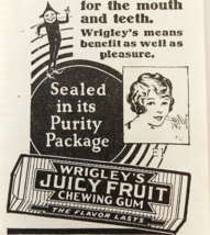 1924 Wrigley&#39;s Chewing Gum After Every Meal Advertisement Candy 4.25 x 2... - $19.99