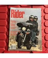 Rider Motorcycle Magazine Pre Owned Harley Davidson Cover Vintage Februa... - $17.99