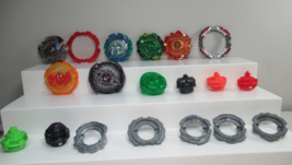 Beyblade mixed lot Metal &amp; plastic pieces TOMY Revive Phoenix Rip fire f... - $19.79