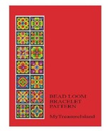 Bead Loom Bracelet Quilt Style 2 Multicolored Squares Pattern PDF BP_90 - $102.96 MXN