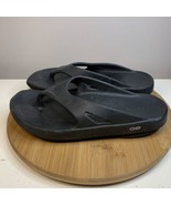 OOFOS OORIGINAL Sandal Mens Size 11 Slide Flip Flop Thong Black EU 44 - £34.84 GBP