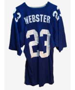 Corey Webster #23 New York Giants NFL Blue Russell Athletic Nylon Jersey XL - $107.54