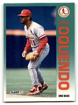 1992 Fleer #585 Jose Oquendo    St. Louis Cardinals Baseball Cards EX/N ID:56067 - £1.33 GBP