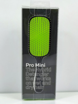 The Knot Dr. Hair Brush  Pro Mini Wet &amp; Dry Detangler Heat Resistant Case Green - £9.48 GBP