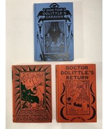 3 Vintage Doctor Dolittle Books by Hugh Lofting Children&#39;s Books - $37.62
