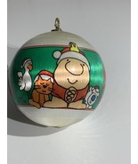 Vintage 1982 Ziggy Comic Strip Merry Christmas 3&quot; Satin Ball Christmas O... - £7.28 GBP