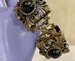 Baroque Gilded Green Stone Costume Womens Ladies Bracelet Jewelry - $17.07