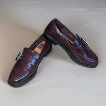 Dolce Vita Fayte Women's Loafer Burgundy With Silver Buckle Size 8 - $24.74