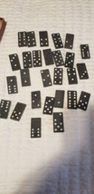 Vintage Plastic Dominos. 27 pieces. - $4.94