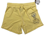 Looney Tunes Tweety Women&#39;s Shorts Yellow Cotton Blend Drawstring~Size X... - $10.88