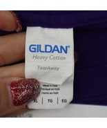 Gildan Shirt Mens XL Purple Vintage Playoffs Short Sleeve Round Neck Pul... - £10.10 GBP