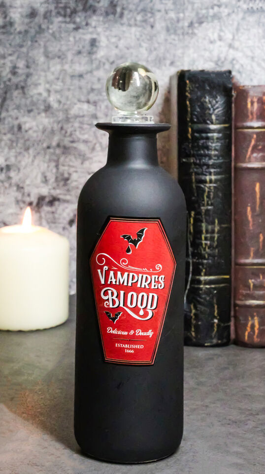 Vampires Blood Witchcraft Apothecary Wicca Decorative Glass Potion Bottle - $16.99
