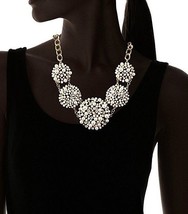 Cohesive Jewels Floreale Perle Finte E Cristalli Swarovski Collana Grande - $30.10