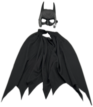Rubies Batman Cape and Mask Halloween Child Small Black DC Comics Super Hero - £7.98 GBP