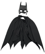 Rubies Batman Cape and Mask Halloween Child Small Black DC Comics Super ... - £7.94 GBP