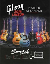 Gibson Les Paul guitars 2018 models colors advertisement Sam Ash guitar ad print - $4.01