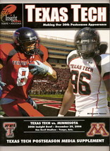 2006 Insight Bowl Game Texas Tech Media Guide - £26.65 GBP