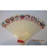 VTG SOUVENIER PERSONAL PIERCED HAND FAN ITALY FEATURING BASILLICA&#39;S &amp; SC... - $89.56 MXN