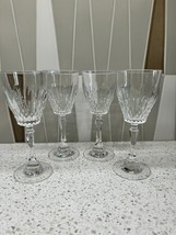 24% Lead Crystal 2  Wine Glasses Yugoslavia Action 1987  The European Collection - £38.15 GBP