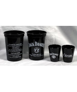 2 Jack Daniels Whiskey Plastic Cups Glasses 12 oz &amp; 2 Sturgis Shot Glass... - $18.76