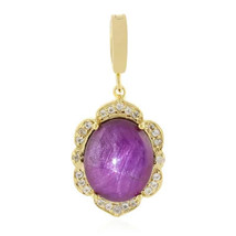Jewelry of Venus fire  Pendant of Water Channapatna star ruby silver pendant - £446.88 GBP