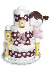 EcoFriendly Baby Doll Diaper Cake - £103.67 GBP