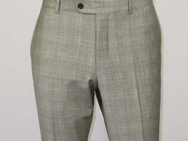 Men Suit BERLUSCONI Turkey Italian Wool 180's Glenn Plaid K167-06 Black White image 14