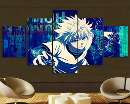 5 Pcs Canvas Wall Arts Japanese Anime Hunter X Hunter Picture Prints Home Decor - £7.94 GBP