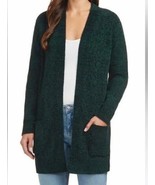 Matty M ~ Ladies&#39; XL ~ Hunter Green ~ Rib Stitch ~ Chenille ~ Cardigan S... - £22.34 GBP