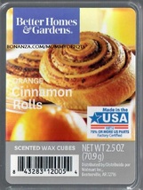 Orange Cinnamon Rolls Better Homes and Gardens Scented Wax Cubes Tarts Melts - £2.94 GBP