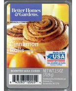 Orange Cinnamon Rolls Better Homes and Gardens Scented Wax Cubes Tarts M... - £2.94 GBP
