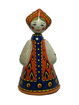 Wind Up Tin Litho Russian Dancing Doll Vintage No Key - $24.74