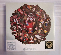Springbok Keepsake Ornament Collection Wreath Puzzle 1993 XZL7000 500 Pc... - $33.00