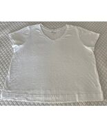 ESCAPE By Habitat Clothes Women&#39;s White Short Sleeve T-Shirt Crop Top Si... - $32.04 CAD