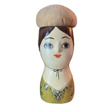 VTG Gemma Taccogna Folk Art Paper Mache Made in Japan Art Pin Cushion Doll - $128.70